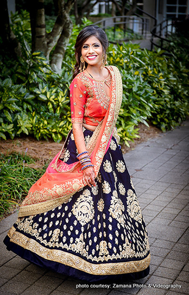 Indian Bride Posing for photoshoot